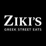 Ziki’s Greek Street Eats white-on-black logo